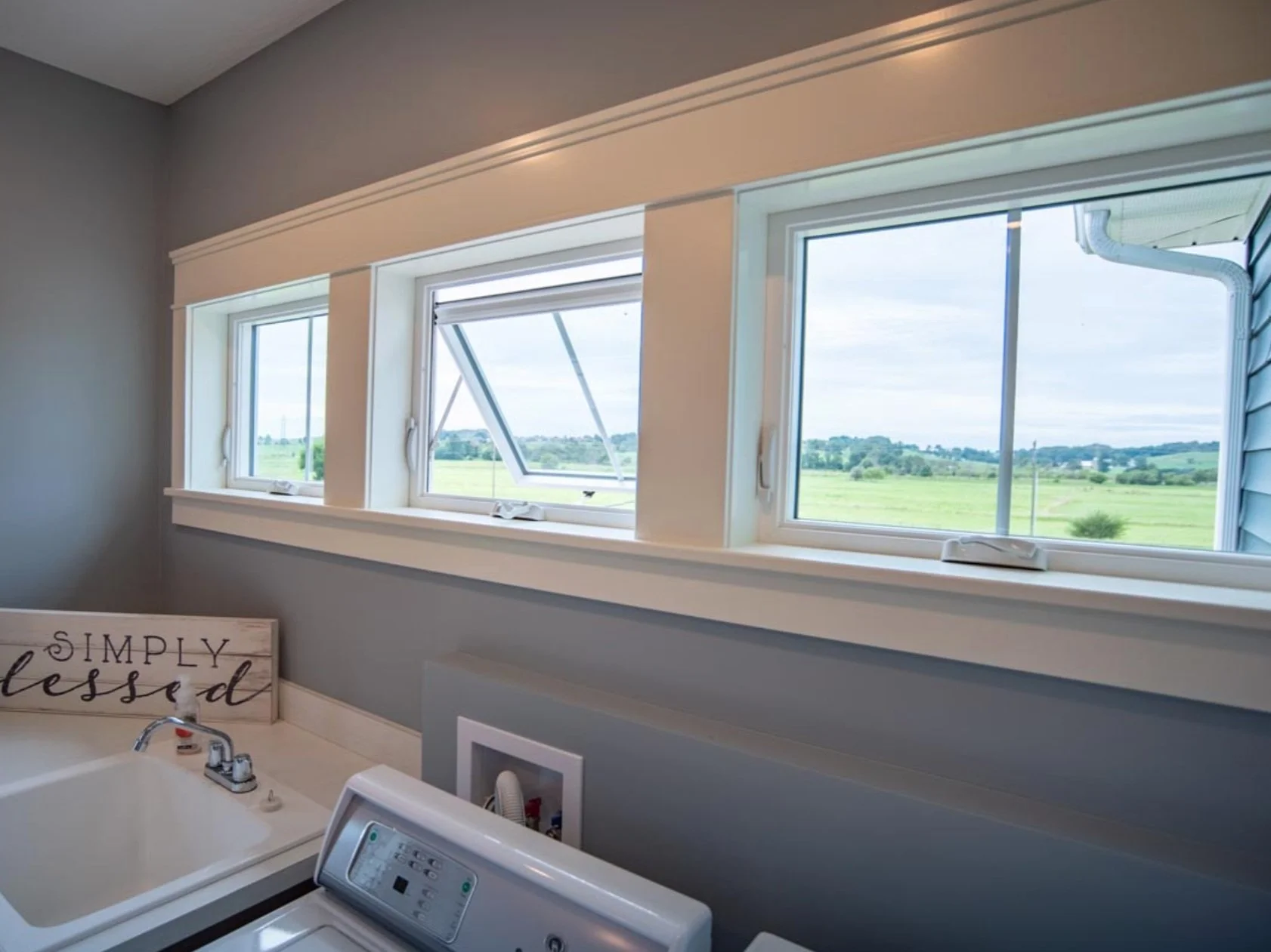 Custom window security screens installed in Arizona home