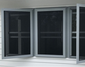 Custom window security screens installed in Arizona home