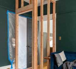 Custom wall framing project completed in Arizona home