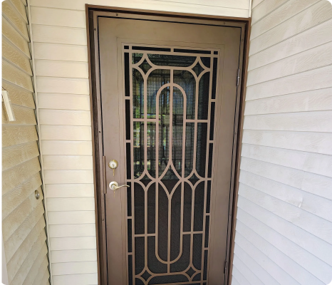 Window security screens reducing heat and sunlight in Arizona home